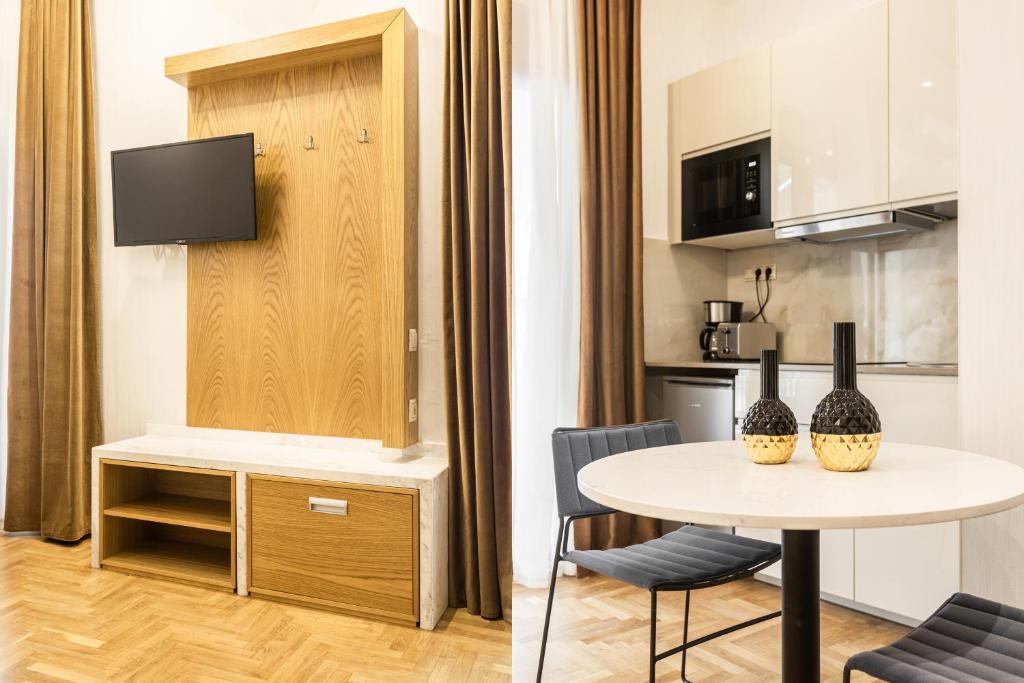 Kuchyňa alebo kuchynka v ubytovaní Nicholas Point Apartments and Rooms