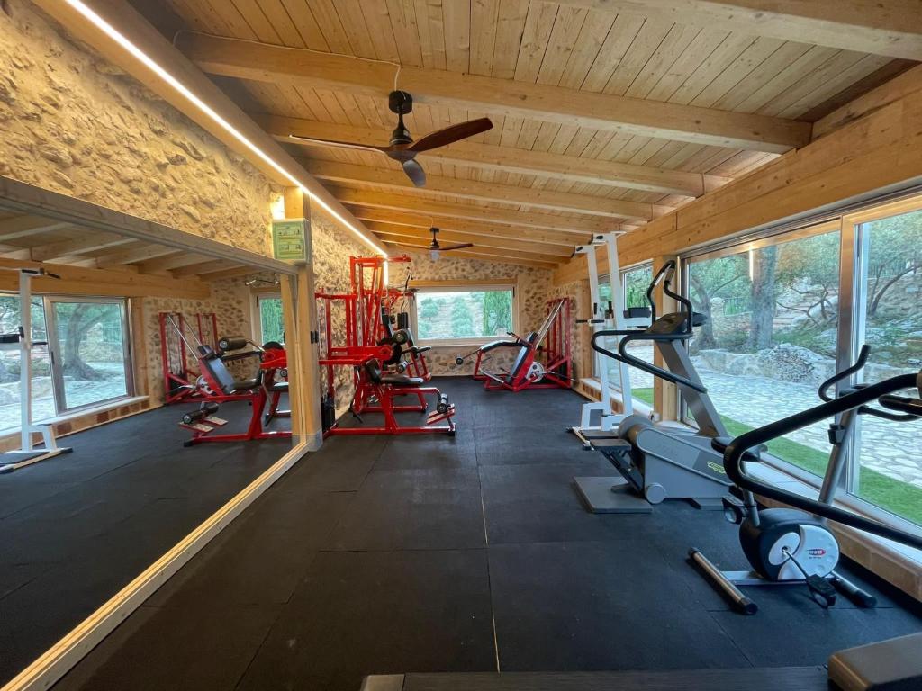 Fitness centrum a/nebo fitness zařízení v ubytování Roba Degli Ulivi
