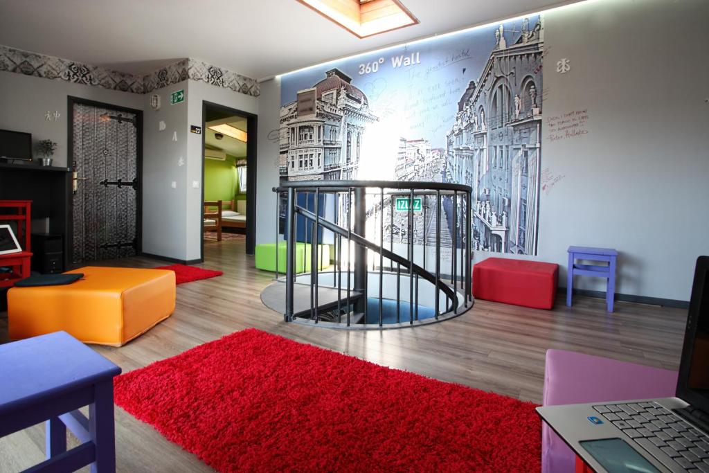 Posezení v ubytování Hostel Bed&Coffee 360°