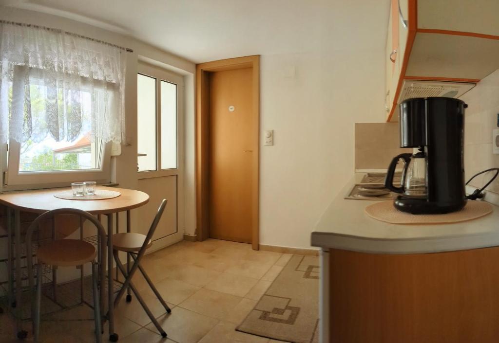 Kuchyň nebo kuchyňský kout v ubytování Apartman Dabecic