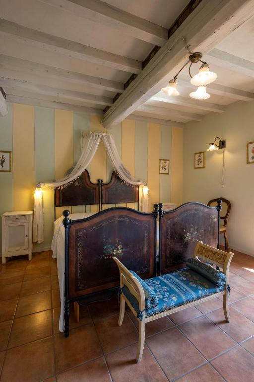 Postel nebo postele na pokoji v ubytování Hotel Airone