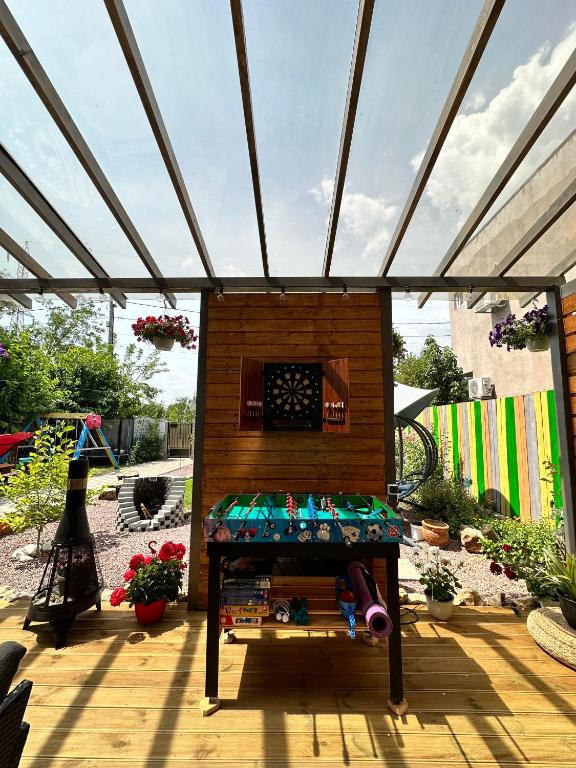 Zahrada ubytování Casa Veseliei