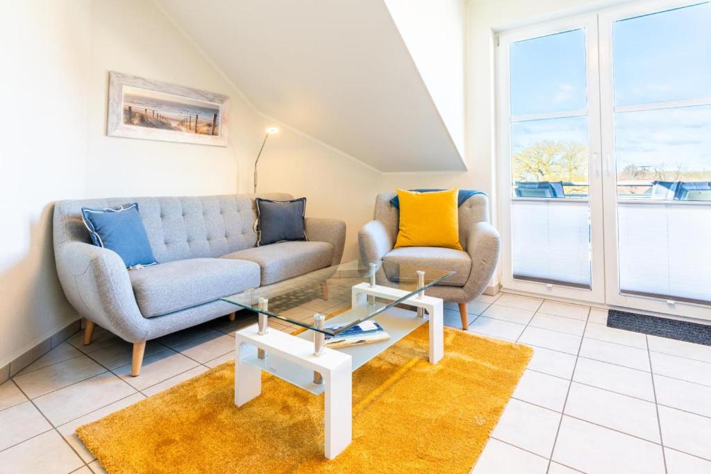 Χώρος καθιστικού στο Residenz am Kurhaus Wohnung 30 4 Sterne DTV