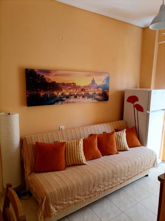 Postel nebo postele na pokoji v ubytování D apartment