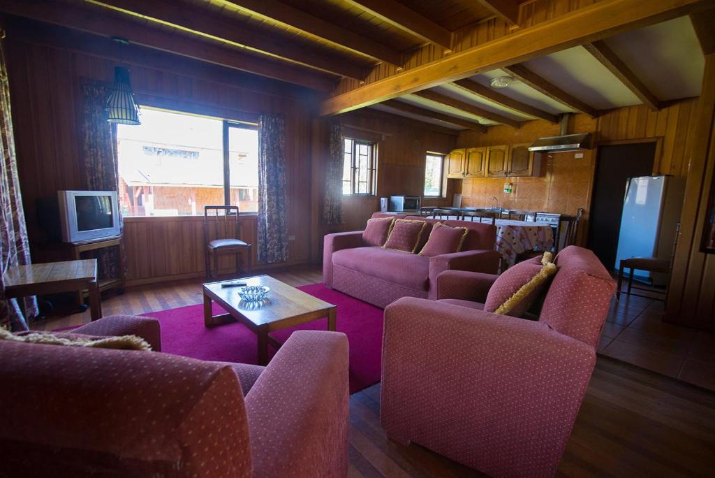 TV a/nebo společenská místnost v ubytování Hotel Terrazas del Lago