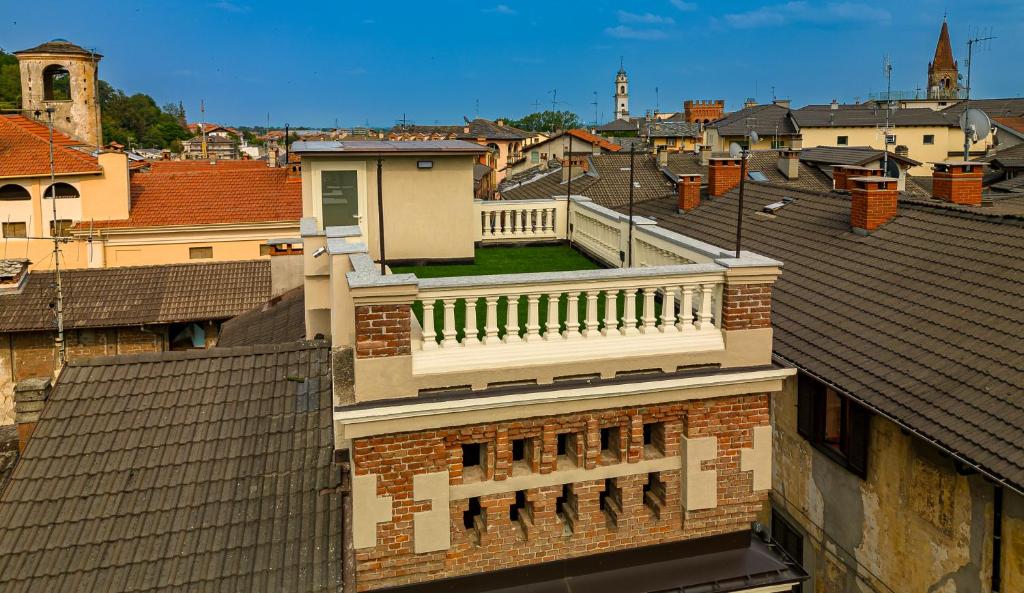 Nespecifikovaný výhled na destinaci Dronero nebo výhled na město při pohledu z apartmánu