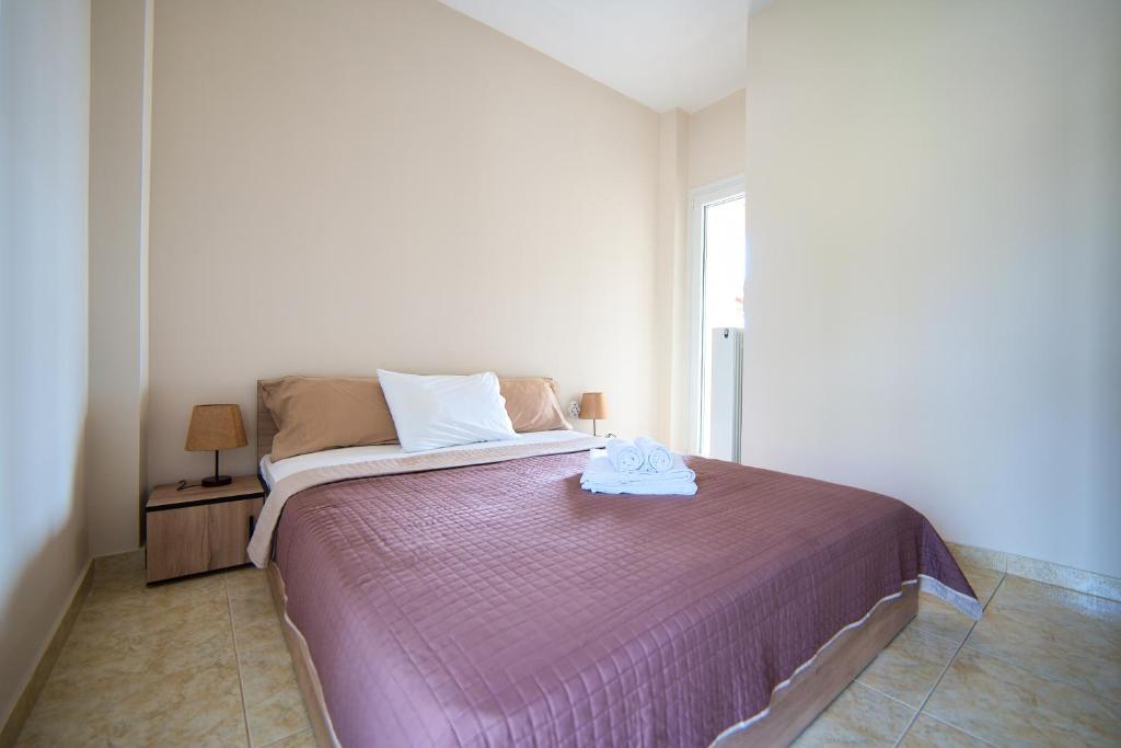 Posteľ alebo postele v izbe v ubytovaní Anelia Villas Sea View