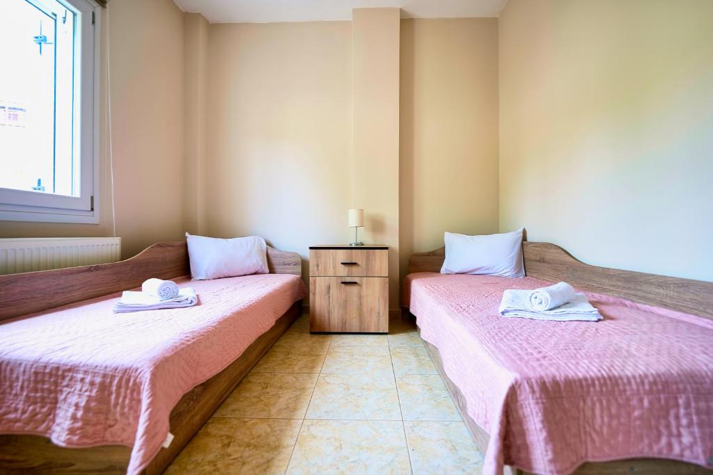Posteľ alebo postele v izbe v ubytovaní Anelia Villas Sea View