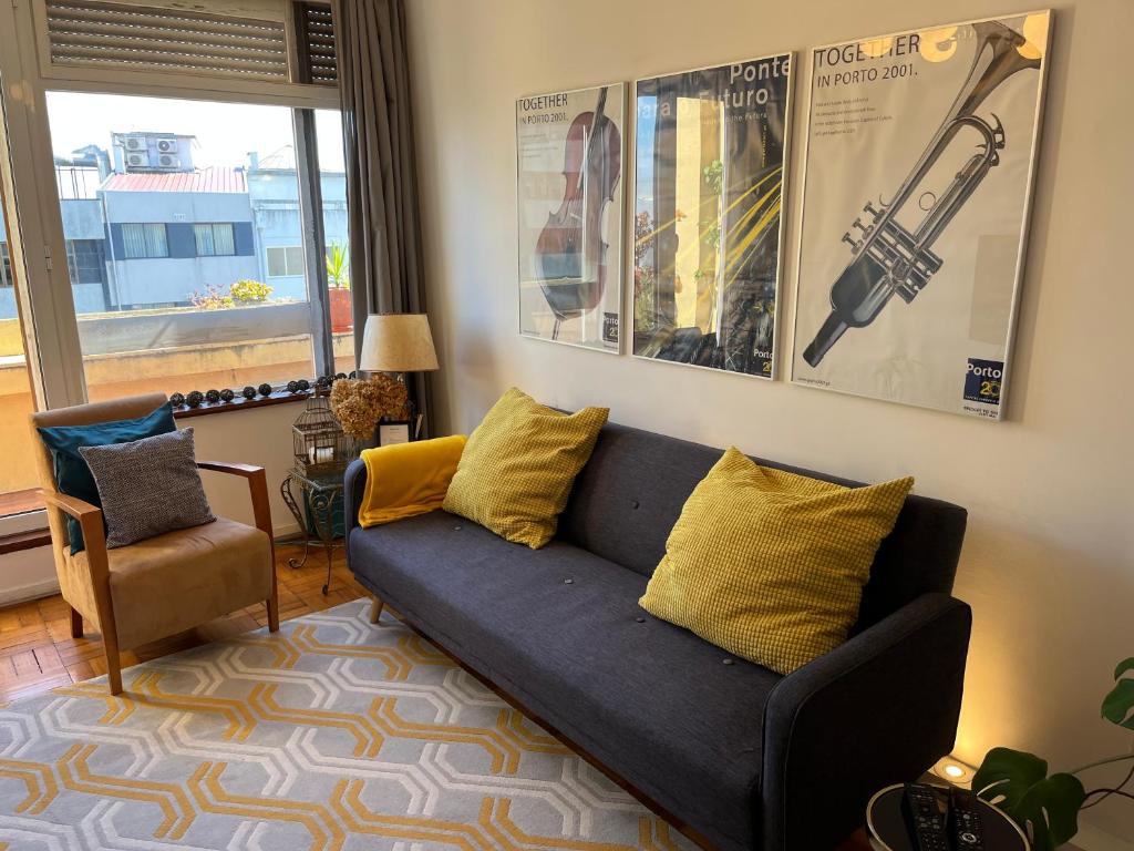 Posezení v ubytování Apartamento Trindade
