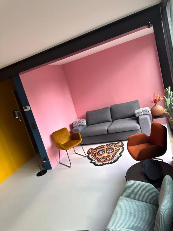 Posezení v ubytování NEOZONE Neostudio Malmedy