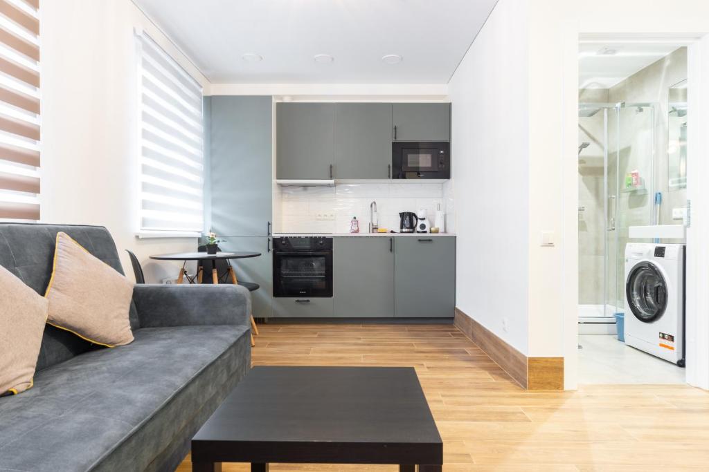 Cuisine ou kitchenette dans l'établissement Cozy&Chic - A modern apartment in the new city centre