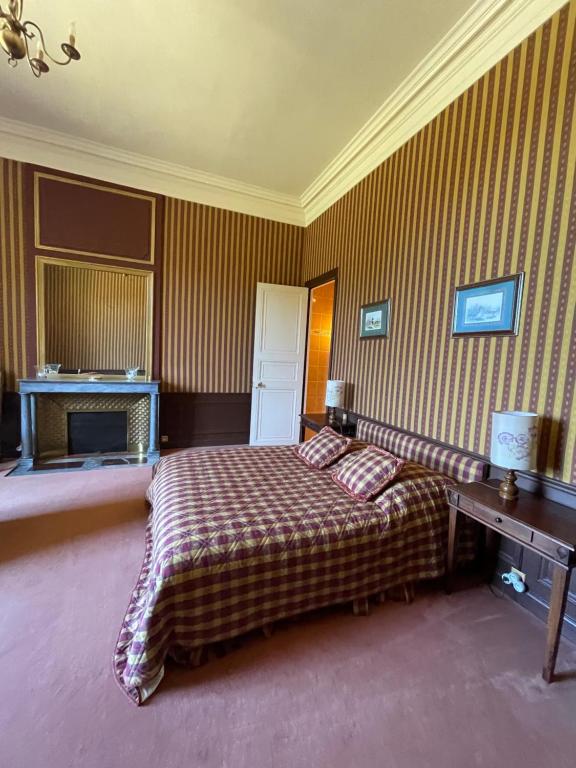 Letto o letti in una camera di Château de Praslins