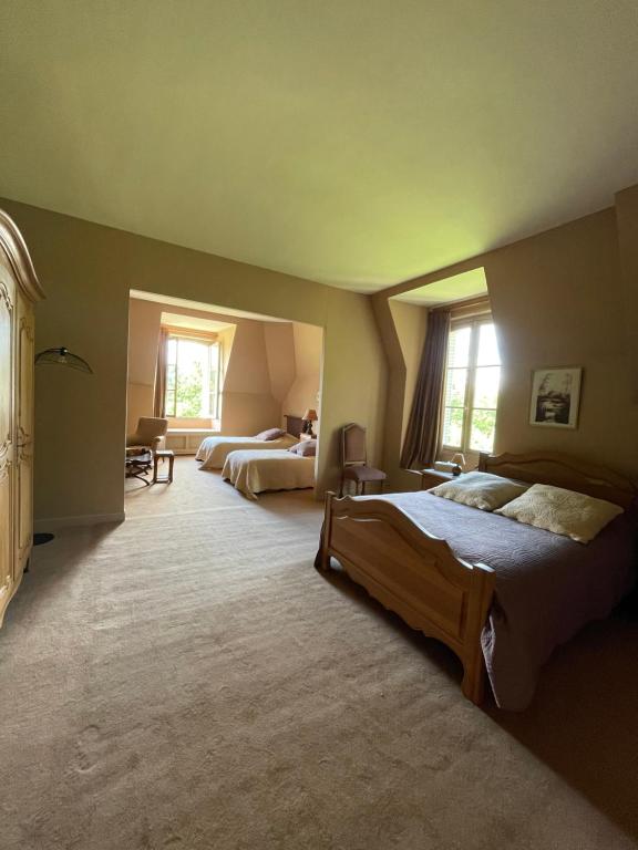 Letto o letti in una camera di Château de Praslins