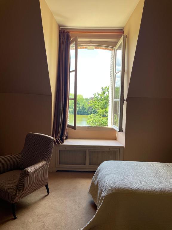 Letto o letti in una camera di Château de Praslins
