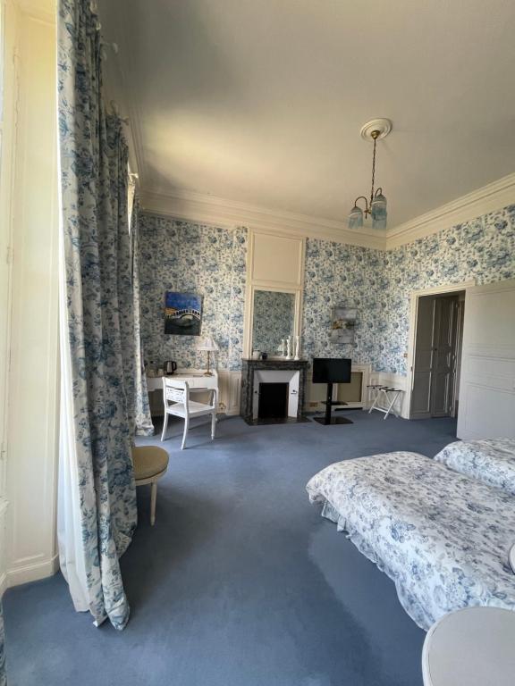 Letto o letti in una camera di Château de Praslins