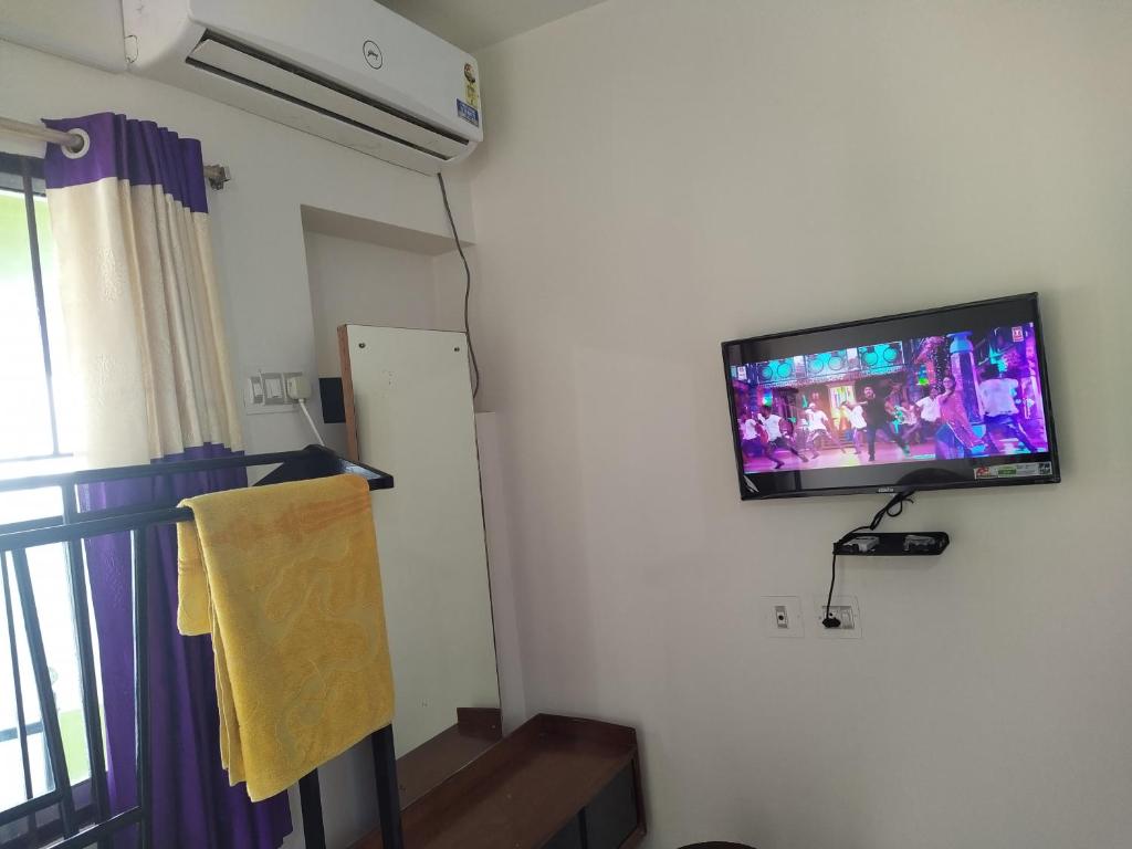 TV a/nebo společenská místnost v ubytování SARA Beach House