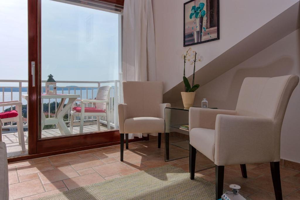 Posezení v ubytování Apartment Duda