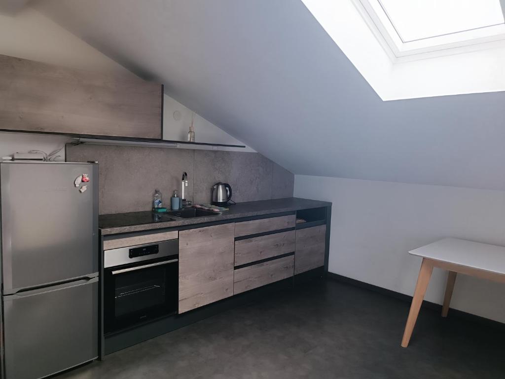 Kuchyňa alebo kuchynka v ubytovaní Apartma FRIGO