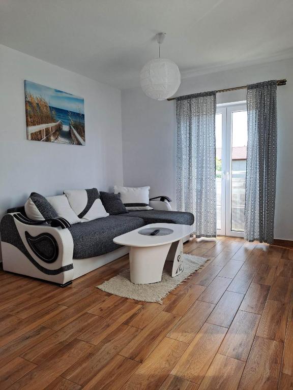 Χώρος καθιστικού στο Apartament Spokojna 12