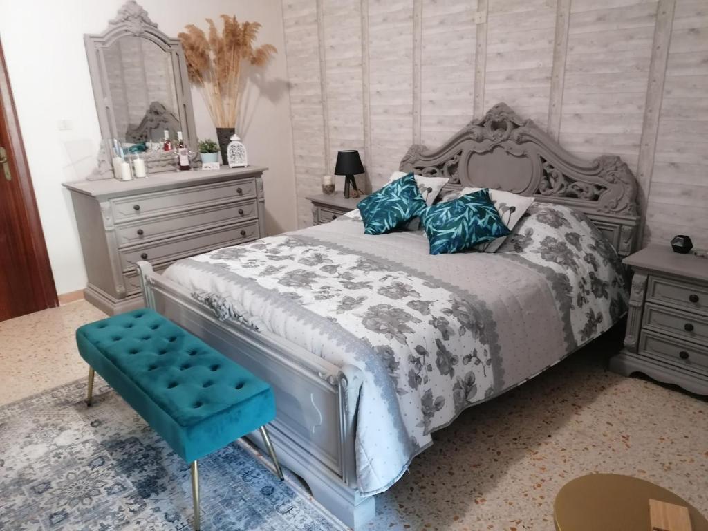 Ліжко або ліжка в номері casa rosa abruzzo