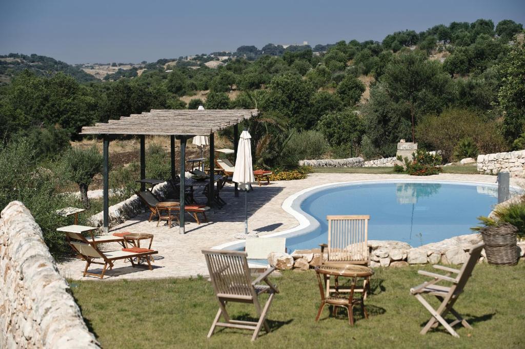 Bazén v ubytování Relais Parco Cavalonga nebo v jeho okolí