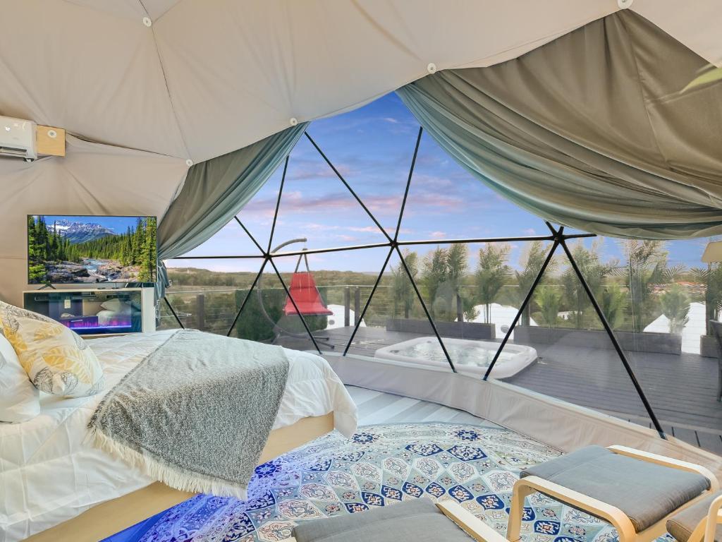 Příroda nedaleko luxury tent