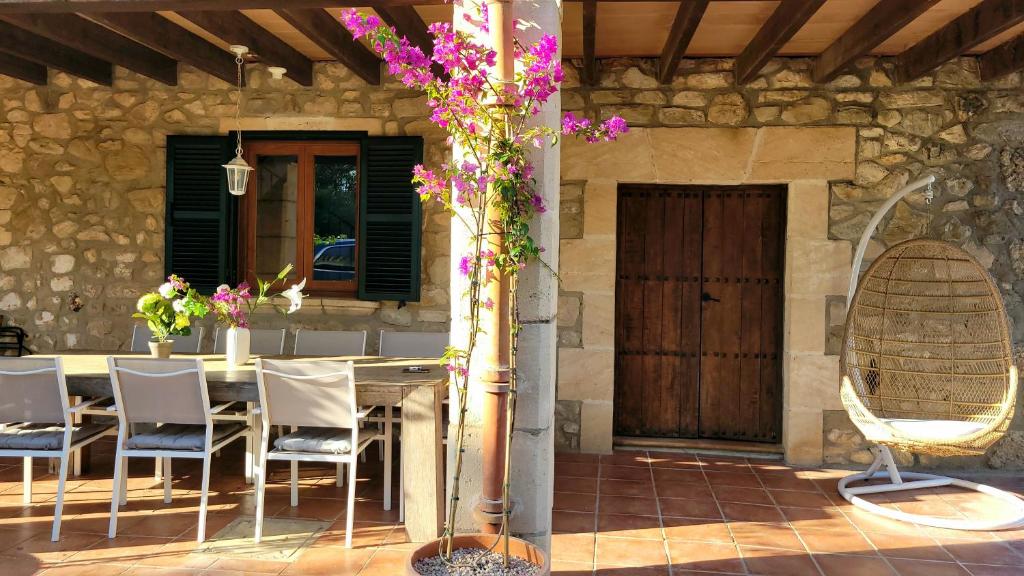 Patio alebo iná vonkajšia časť ubytovania Finca La Linda