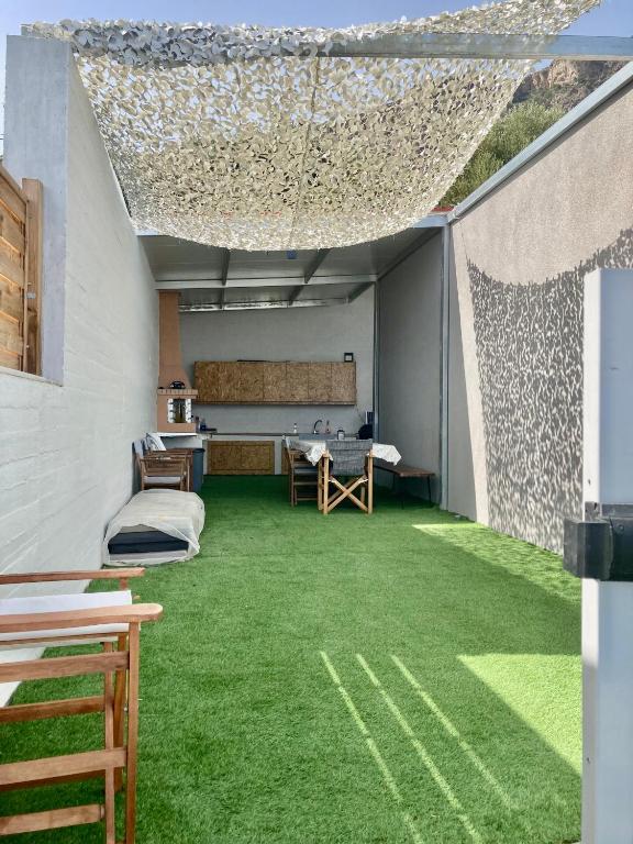 A seating area at Zax sea view villas