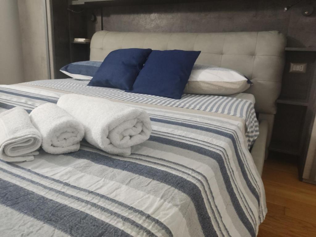 Katil atau katil-katil dalam bilik di Casa Pioppeto