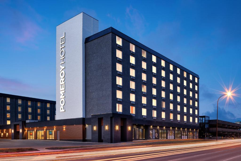 a rendering of the headquarters of the hotel at Pomeroy Hotel & Conference Centre in Grande Prairie