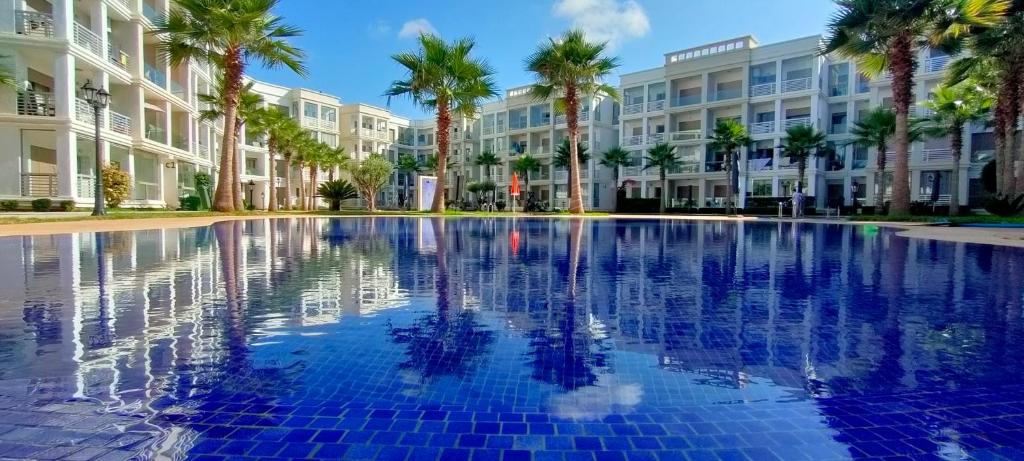 Πισίνα στο ή κοντά στο bouzkina Costa beach golf