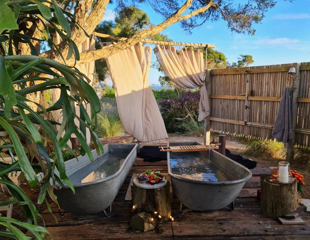 Zahrada ubytování Inverloch Glamping