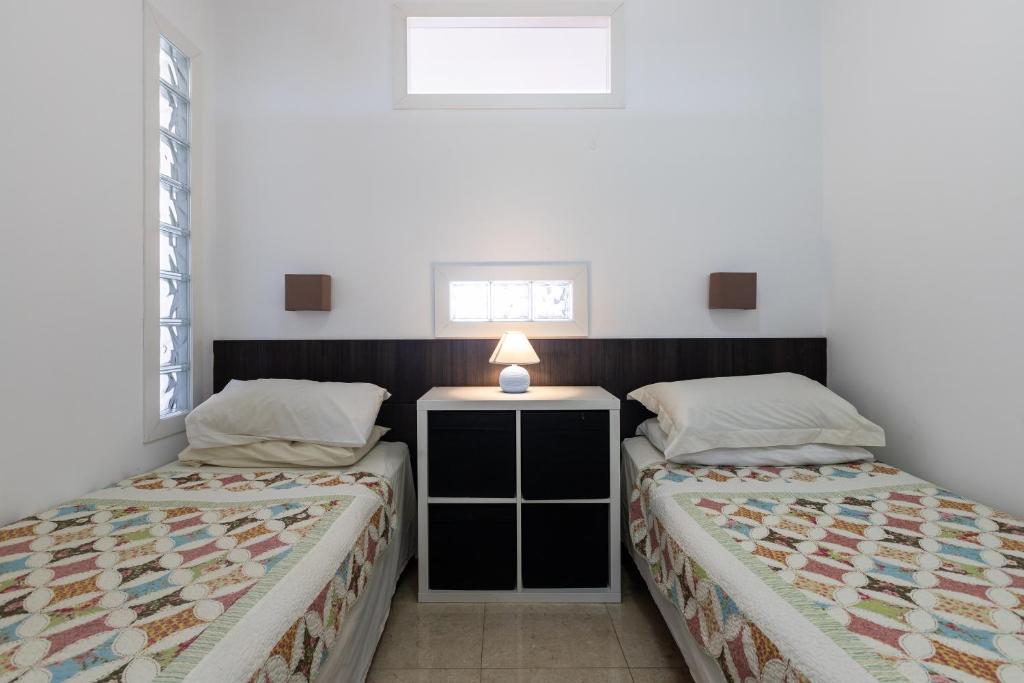 Postel nebo postele na pokoji v ubytování Sunny one bedroom apartment