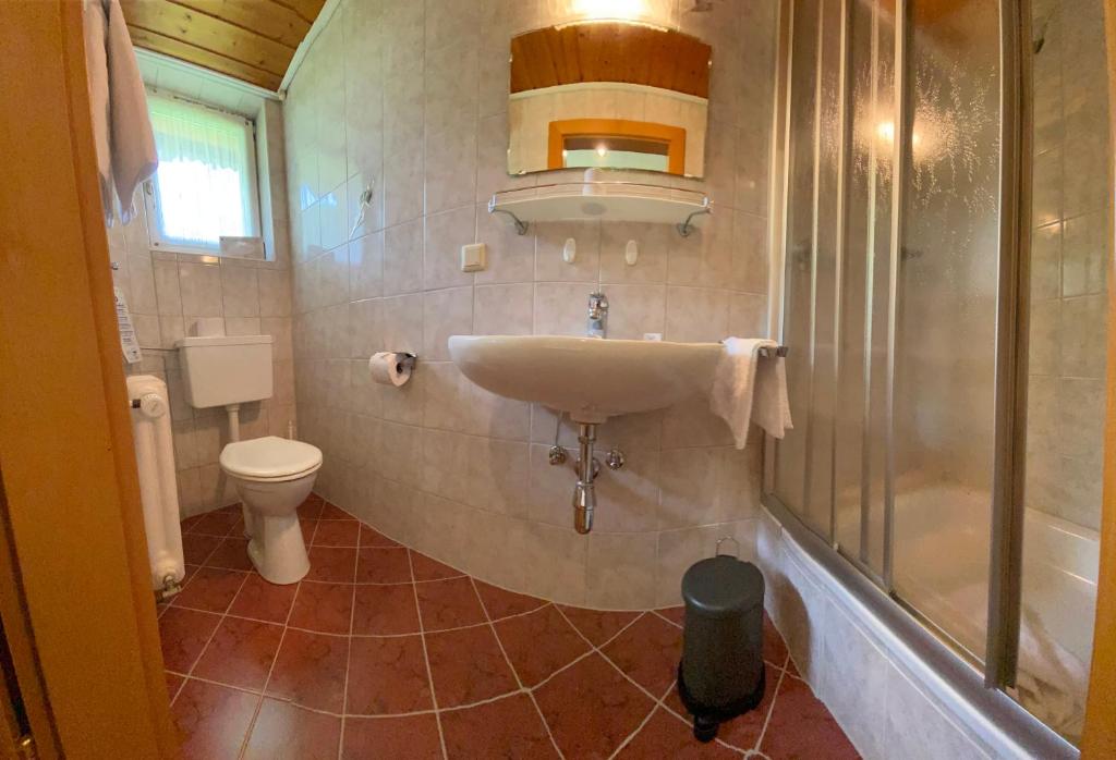 Koupelna v ubytování Appartement Hubner