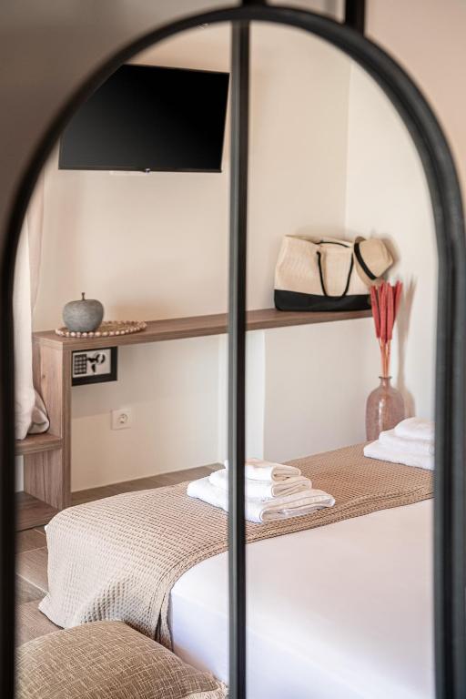 Postel nebo postele na pokoji v ubytování Lavender suite sea view