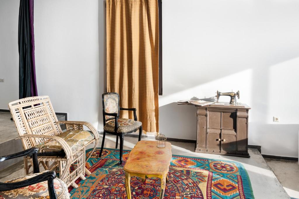 Posezení v ubytování Serenity Boutique Suites