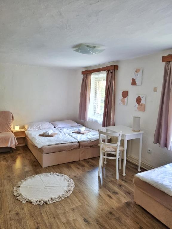 Postel nebo postele na pokoji v ubytování Domek č. 3