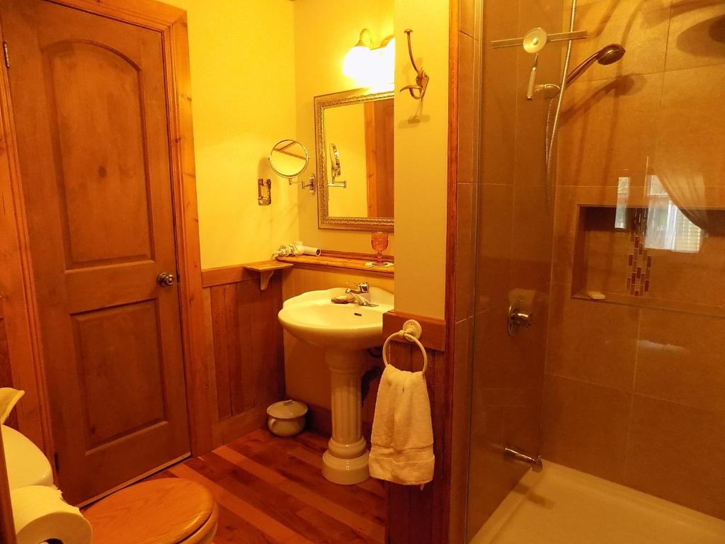 Koupelna v ubytování À L'Ancestrale B&B