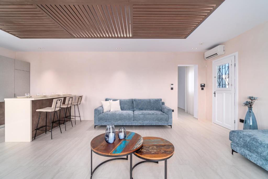Posezení v ubytování Le Ciel Suites & Villas