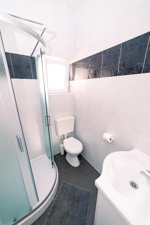 Koupelna v ubytování Guesthouse Lastavica