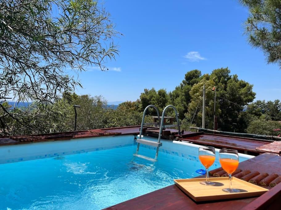 Villa con piscina a Terra Mala - Lussuosa vista mare