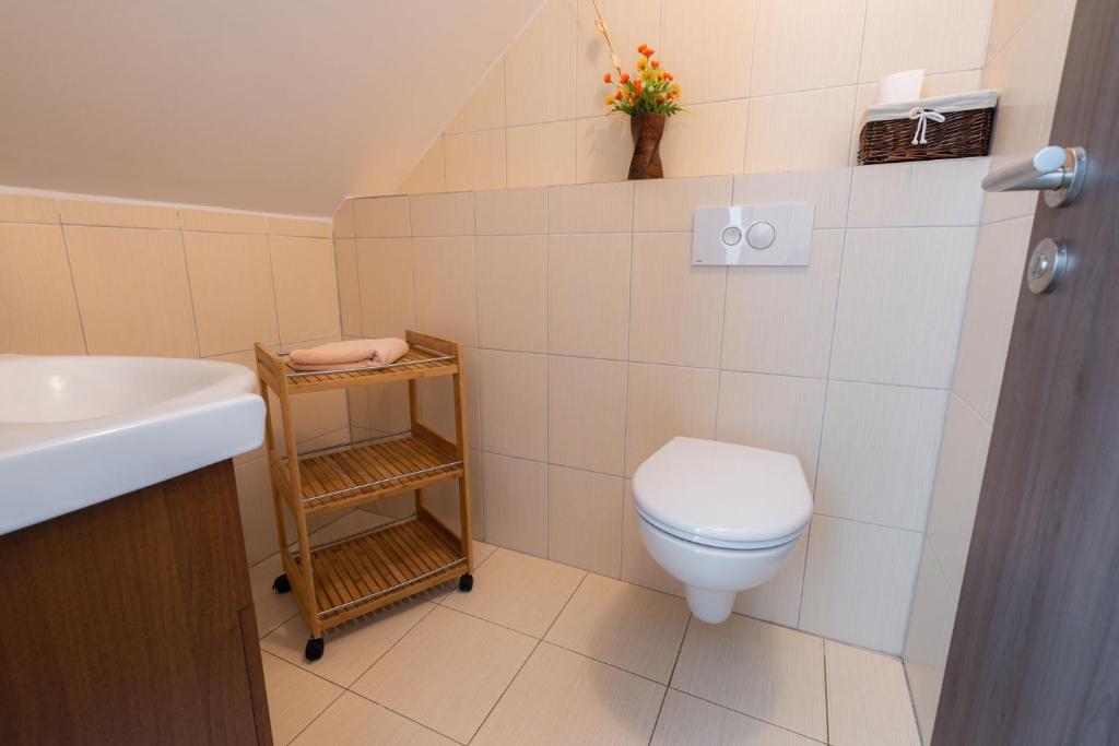 Koupelna v ubytování Apartments Nad Rybníky