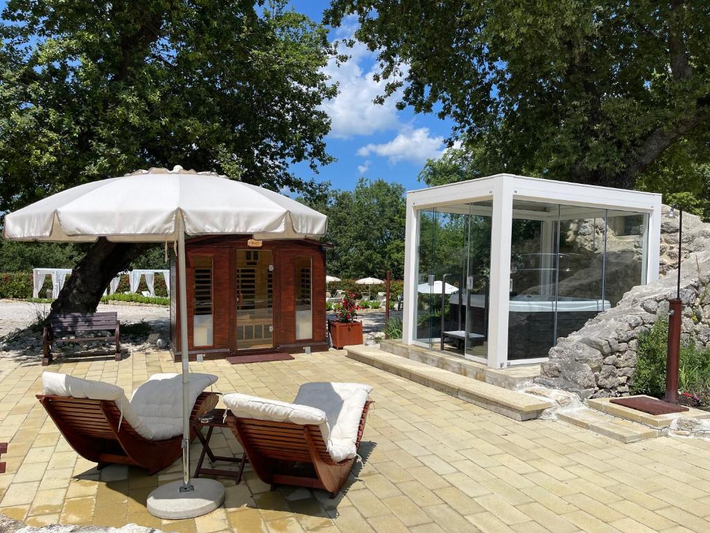 Zahrada ubytování La quercia B&B