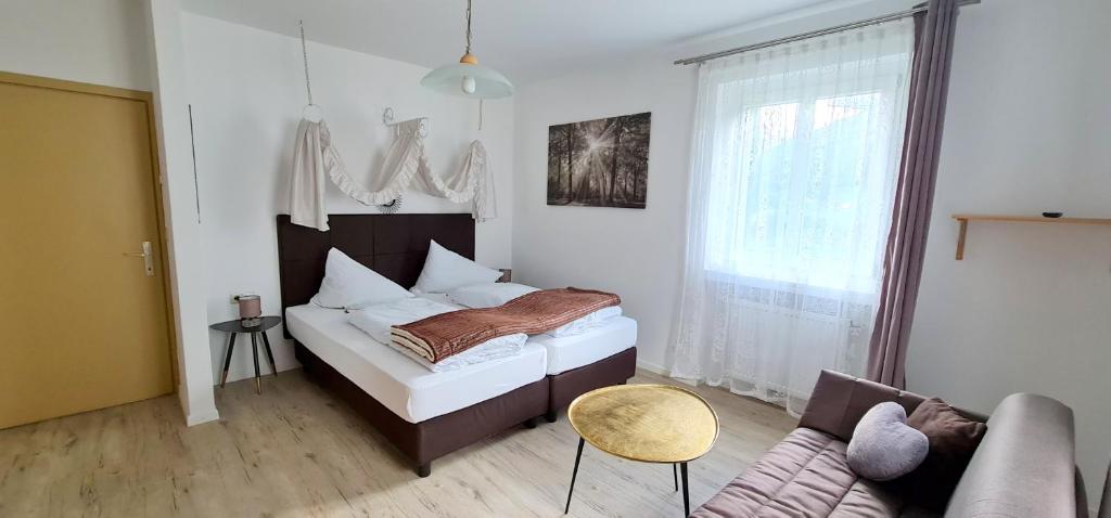 Postel nebo postele na pokoji v ubytování Apartment Traube - Stelvio