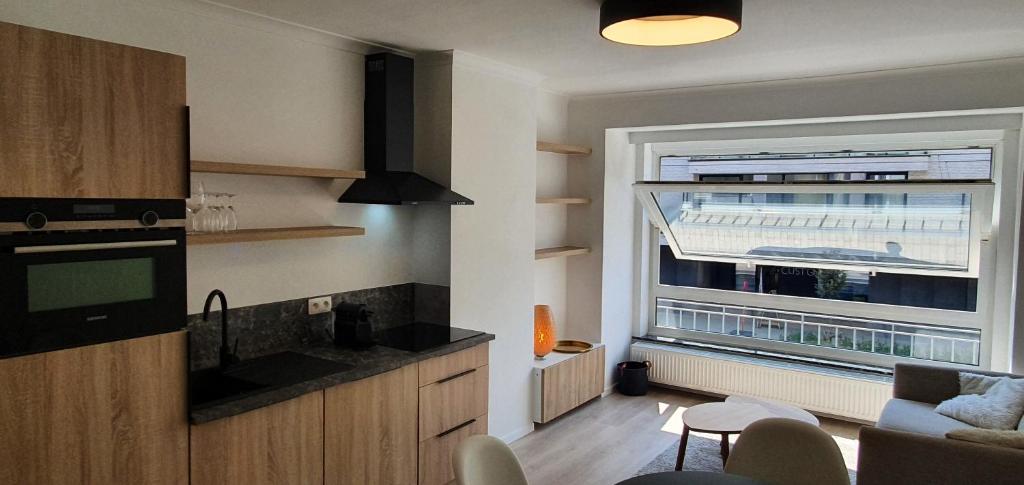 Kuchyň nebo kuchyňský kout v ubytování Oostduinkerke Apartments 2