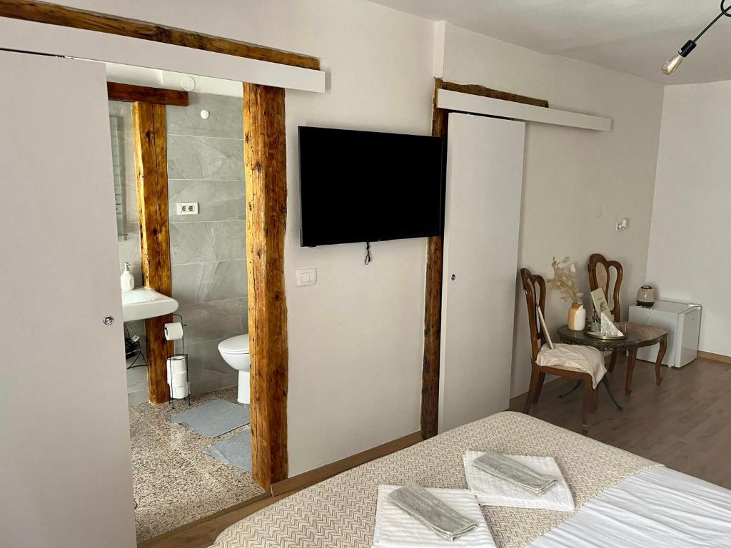 TV a/nebo společenská místnost v ubytování San Marco Rooms Umag