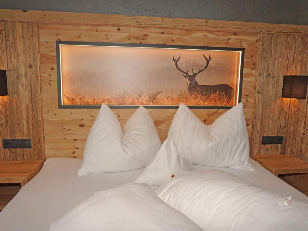 A bed or beds in a room at Apartment Ladis-11 by Interhome