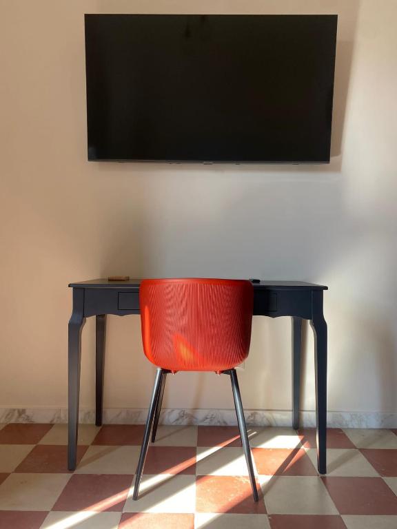 TV a/nebo společenská místnost v ubytování AmMARE