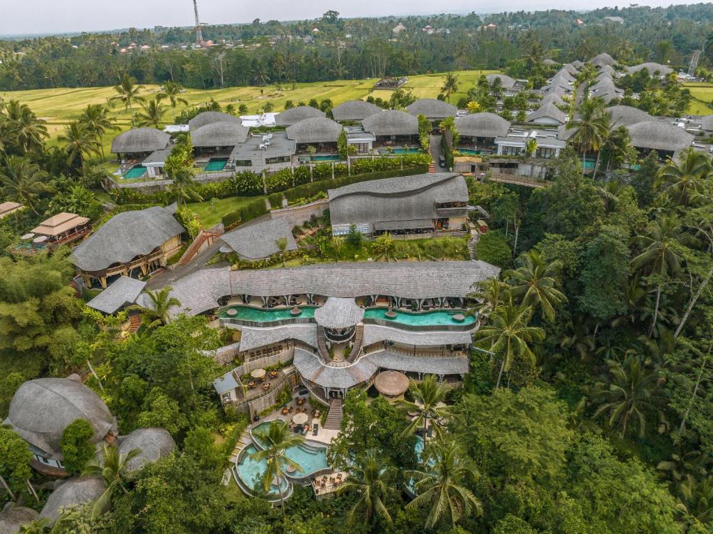 an aerial view of the resort at K Club Ubud in Ubud