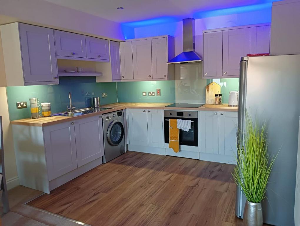 Virtuvė arba virtuvėlė apgyvendinimo įstaigoje Barchester House Apartments Delux